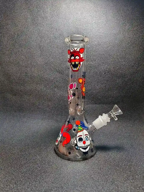 Five Nights at Freddy’s Beaker Glass Bong-2 Five Nights at Freddy's Beaker Glass Bong