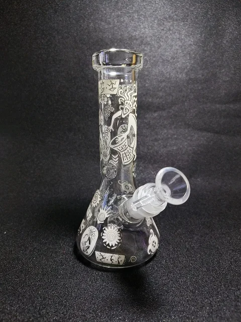 Kokopelli Tribal Totem & Earth Ritual Glow Glass Bong