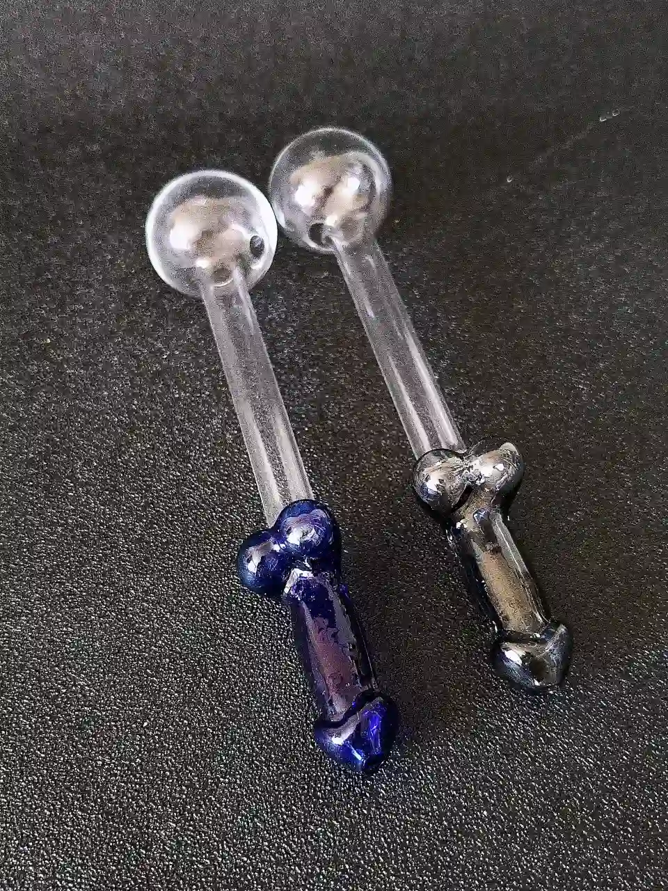 Novelty Dick-Shaped Borosilicate Glass Oil Burner Pipe