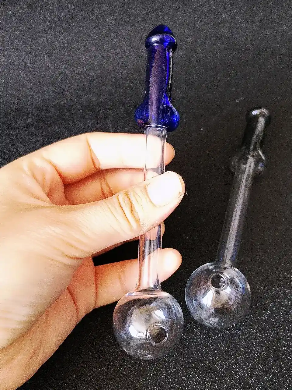 Novelty Dick-Shaped Borosilicate Glass Oil Burner Pipe
