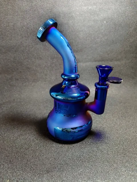 7" Statue of Liberty Blue Mini Glass Bong Rig