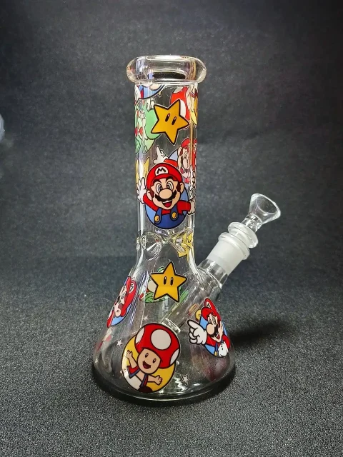 Super Mario All-Star Beaker Glass Bong-2 Super Mario All-Star Beaker Glass Bong