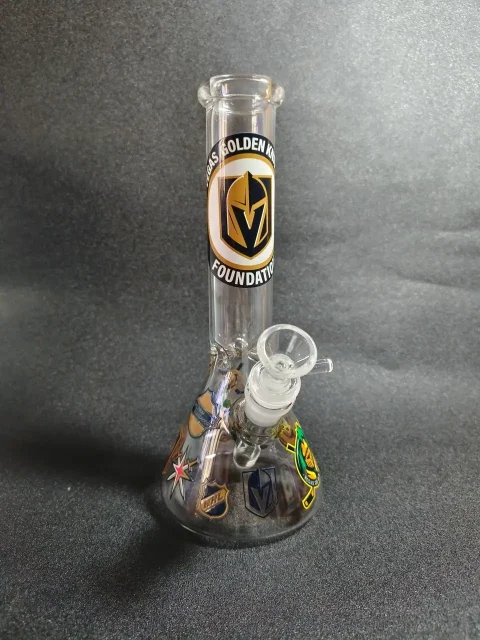 Vegas Golden Knights Beaker Glass Bong