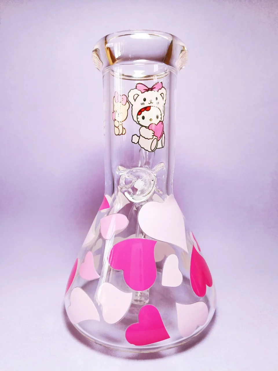 8" Adorable Hello Kitty with Teddy Bear Bong