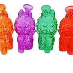 Cute Glass Labubu Bubber Bong Dab rig