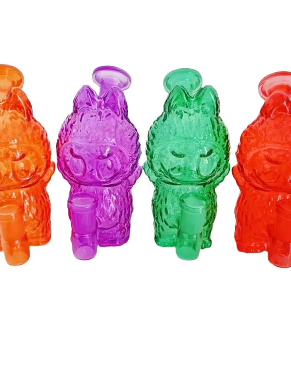 Cute Glass Labubu Bubber Bong Dab rig