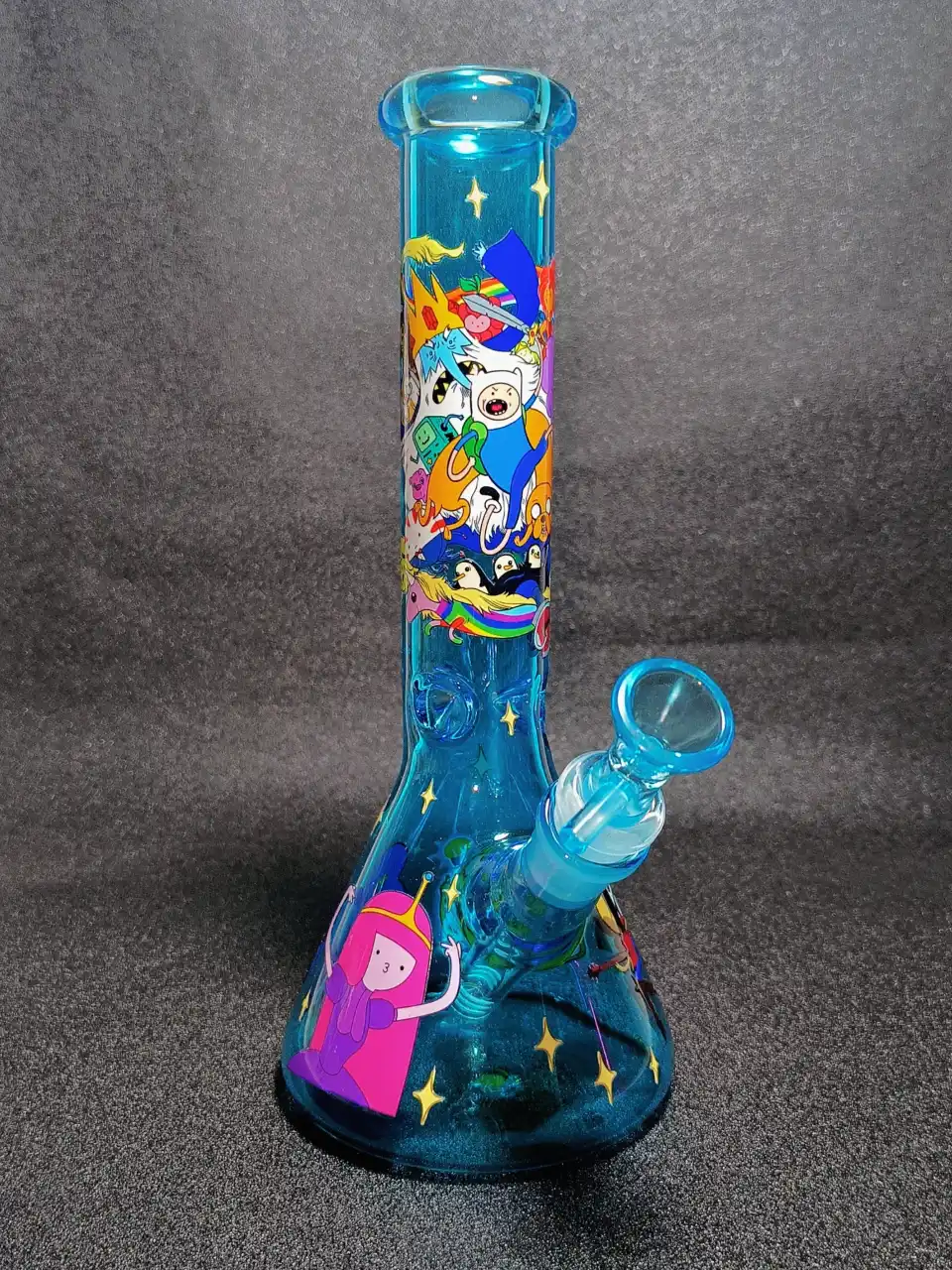 Adventure Time All-Stars Deep Blue Beaker Glass Bong