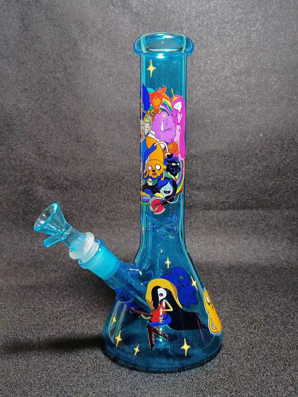Adventure Time All-Stars Deep Blue Beaker Glass Bong