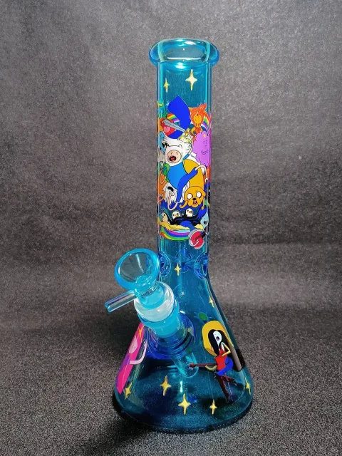 Adventure Time All-Stars Deep Blue Beaker Glass Bong