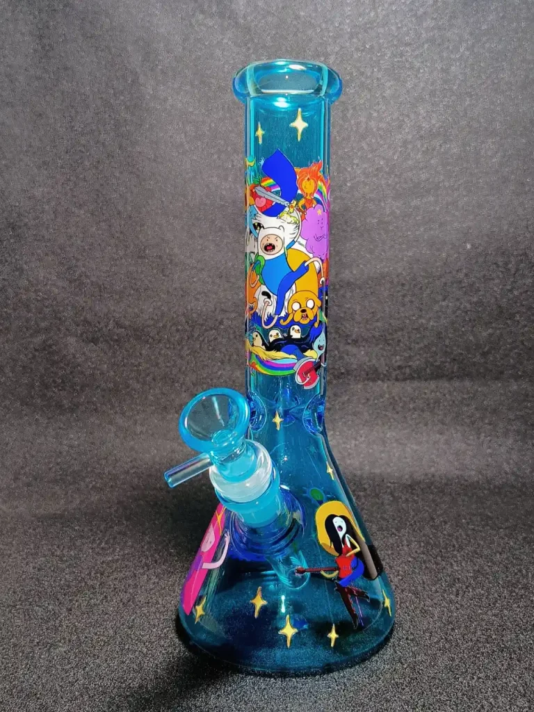 Adventure Time All-Stars Deep Blue Beaker Glass Bong