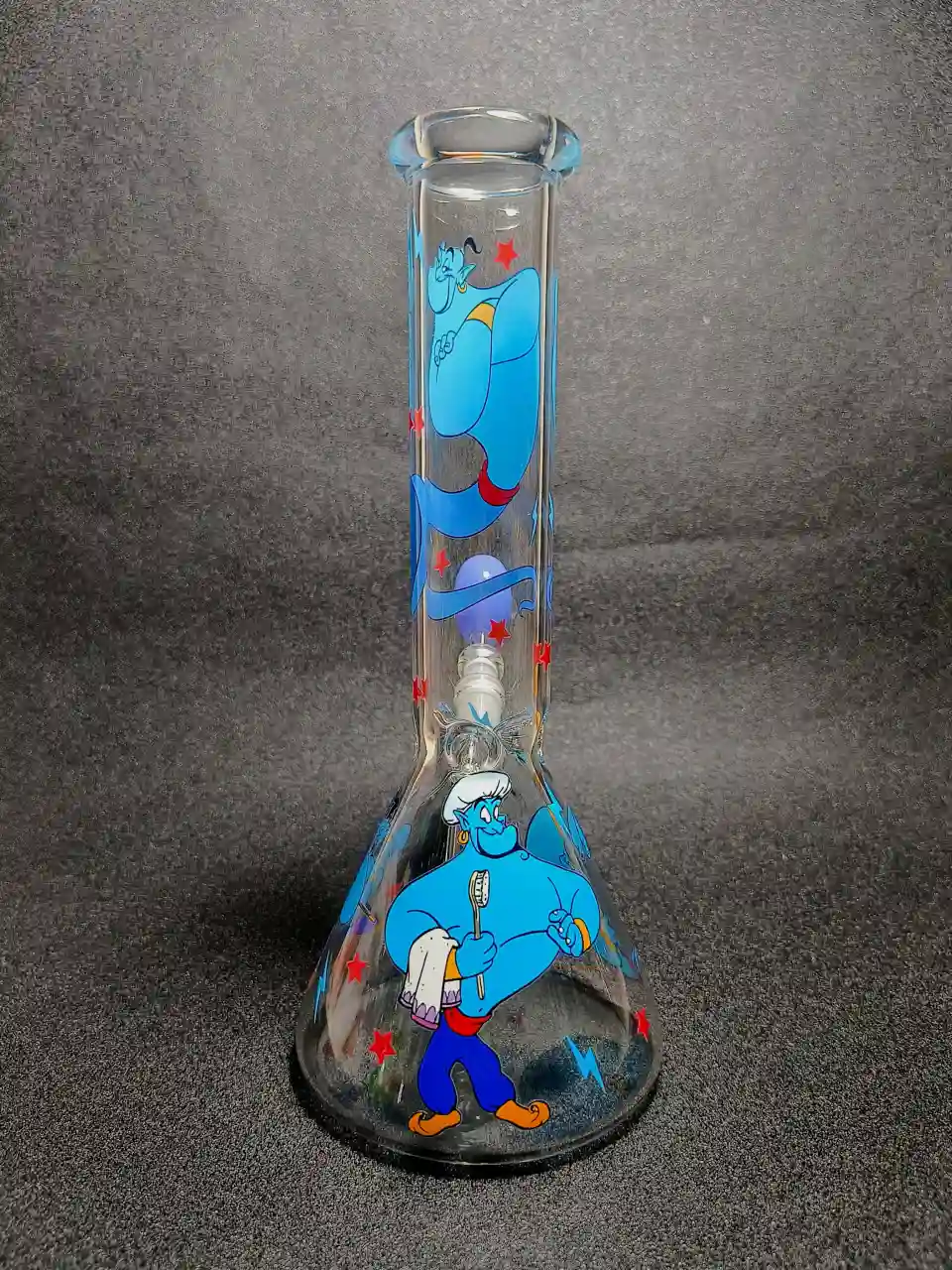 Aladdin Genie Blue Magic Beaker Glass Bong - Image 3