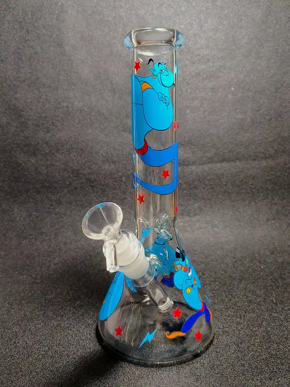 Aladdin Genie Blue Magic Beaker Glass Bong