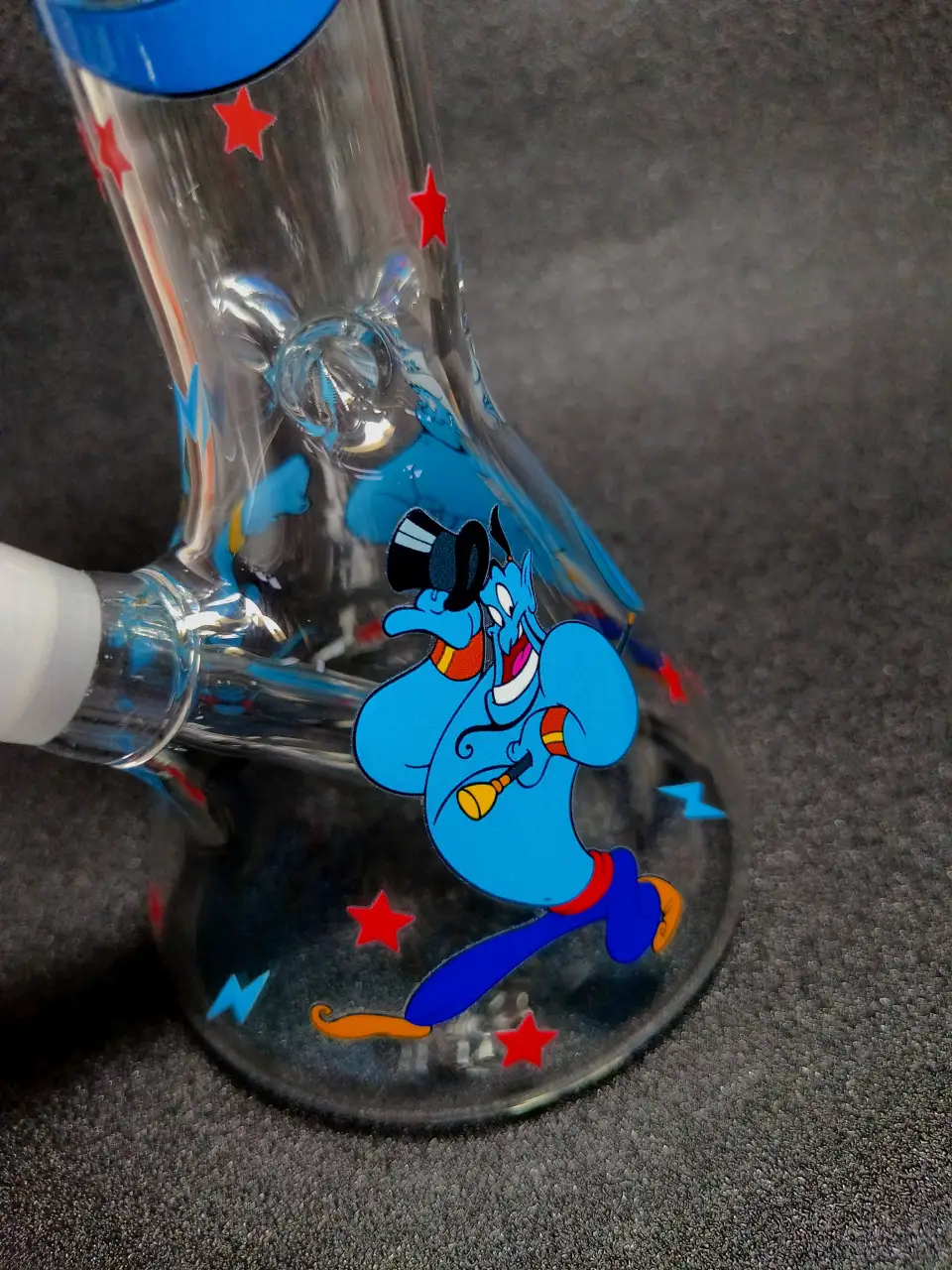 Aladdin Genie Blue Magic Beaker Glass Bong