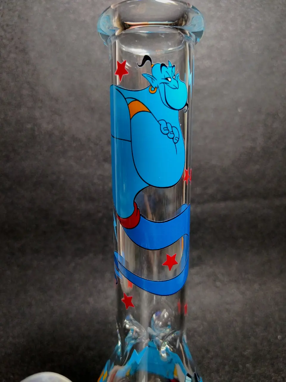 Aladdin Genie Blue Magic Beaker Glass Bong