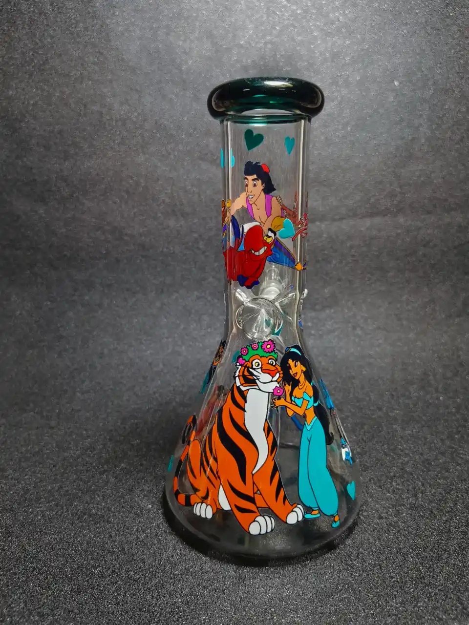 Aladdin Genie Magic Carpet Beaker Glass Bong