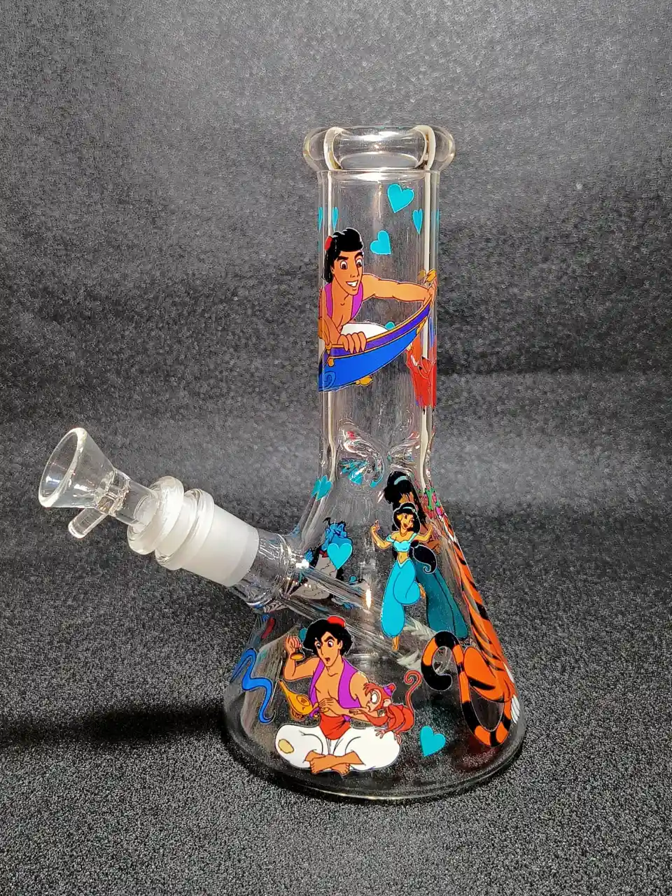 Aladdin Genie Magic Carpet Beaker Glass Bong