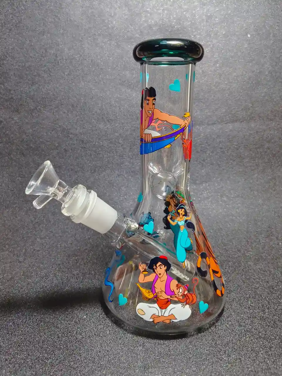 Aladdin Genie Magic Carpet Beaker Glass Bong