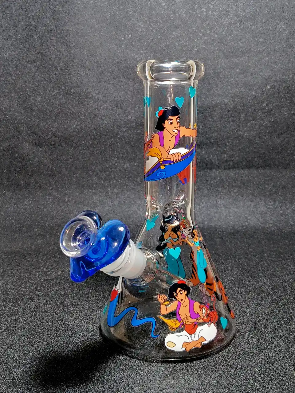Aladdin Genie Magic Carpet Beaker Glass Bong
