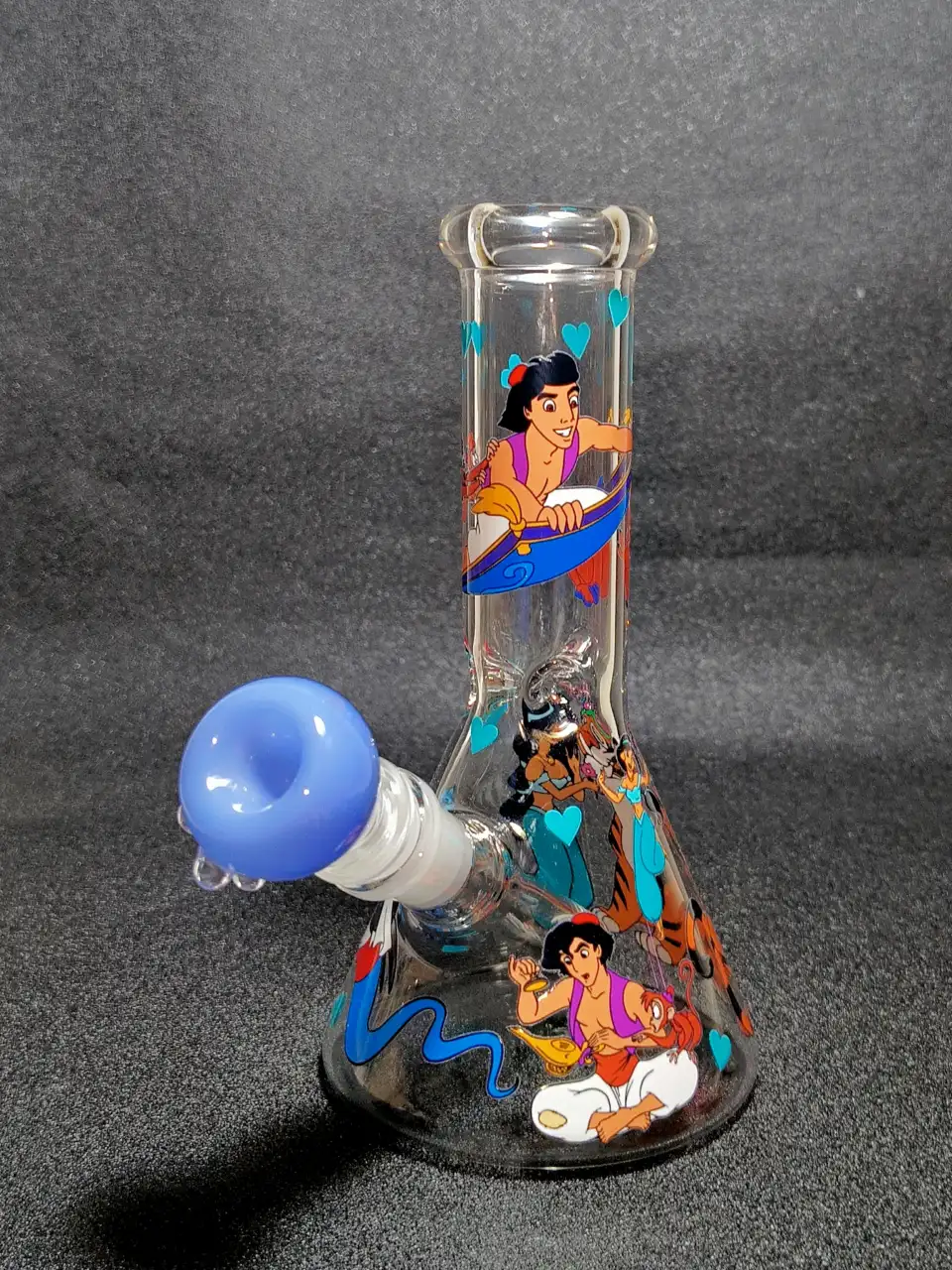 Aladdin Genie Magic Carpet Beaker Glass Bong
