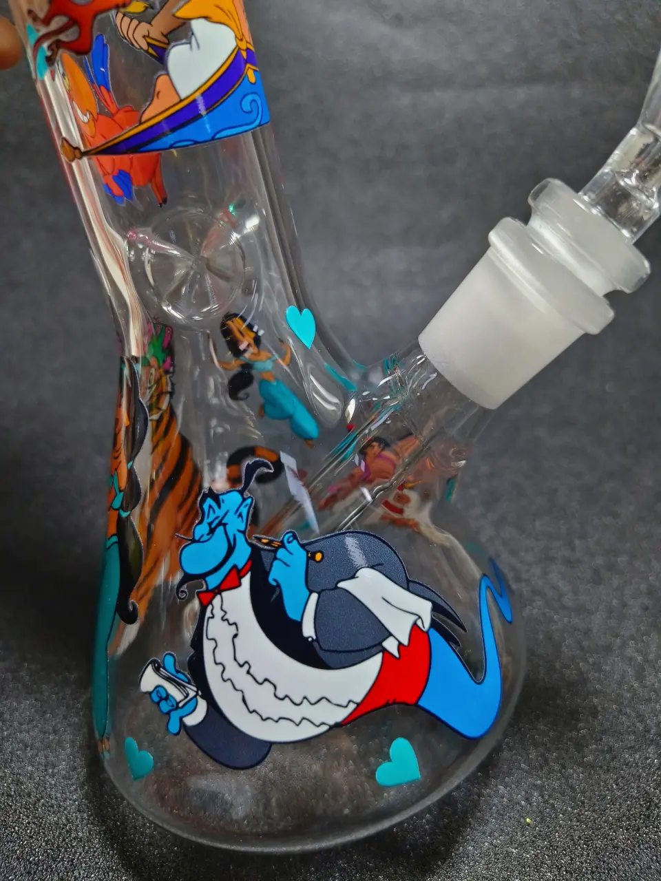 Aladdin Genie Magic Carpet Beaker Glass Bong
