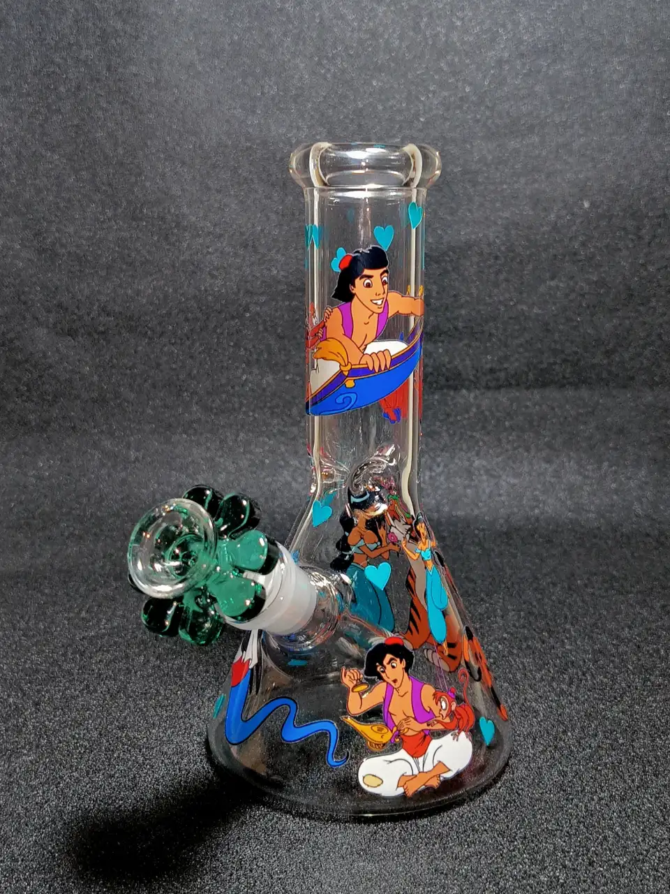 Aladdin Genie Magic Carpet Beaker Glass Bong