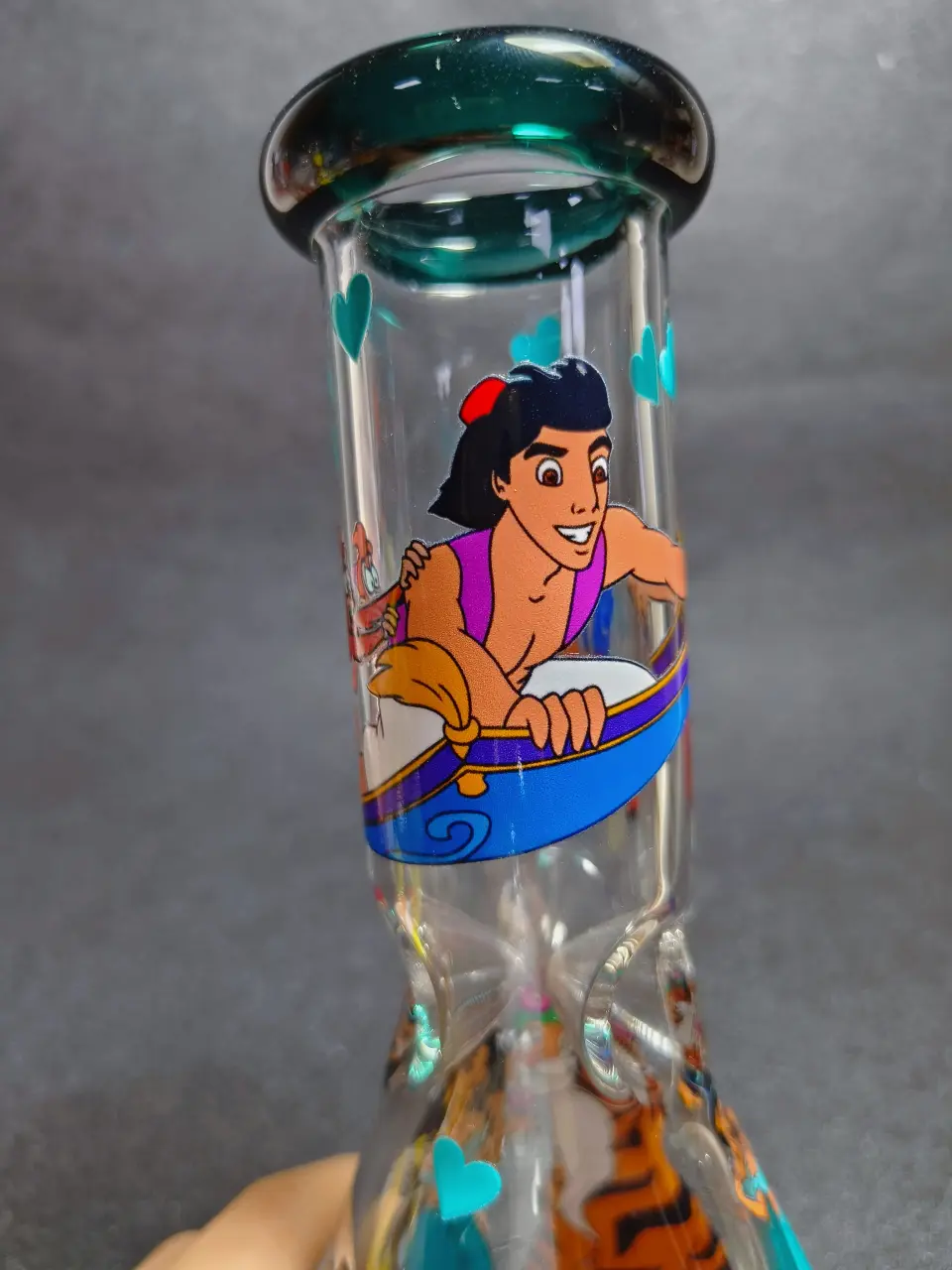 Aladdin Genie Magic Carpet Beaker Glass Bong
