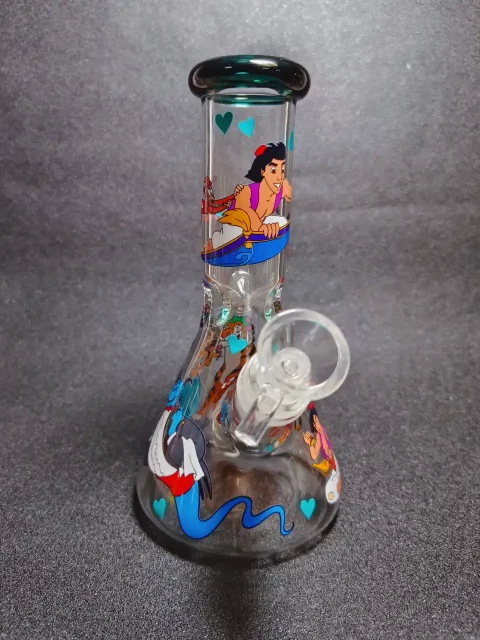 Aladdin Genie Magic Carpet Beaker Glass Bong