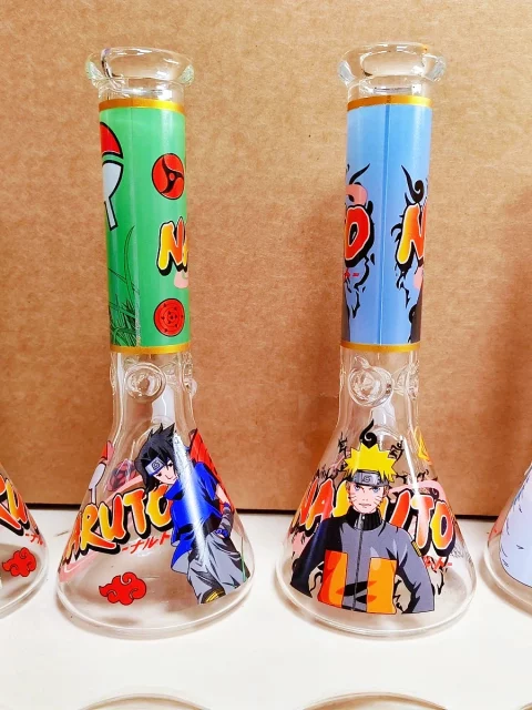 10" Anime-Inspired Ninja Glass Beaker Bongs
