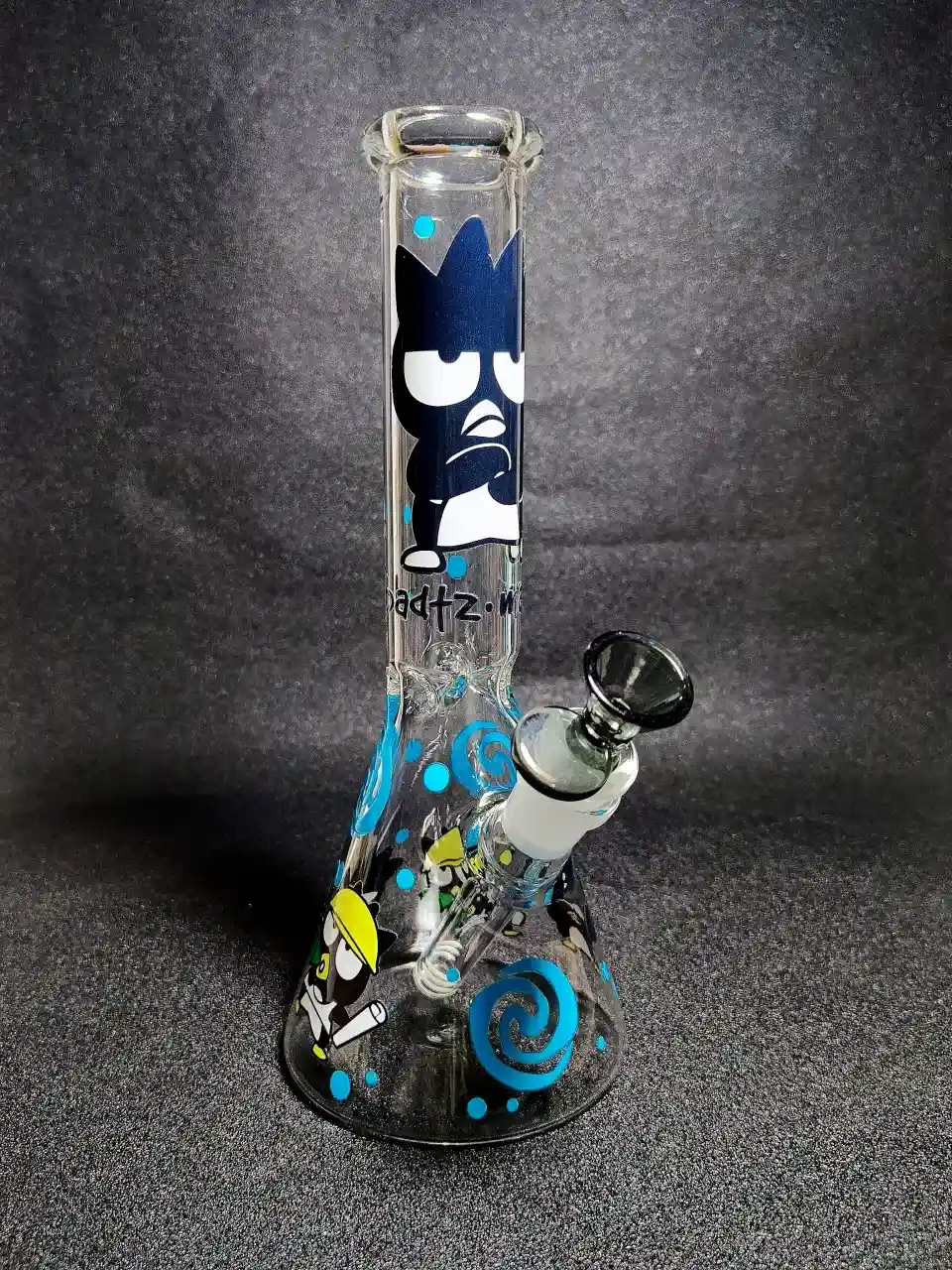 Badtz-Maru Sanrio Rebel Cute Blue Bubble Beaker Glass Bong