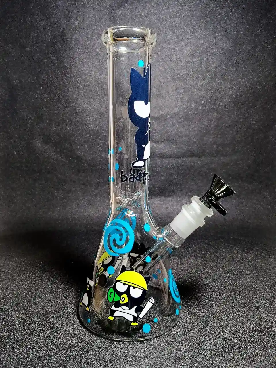 Badtz-Maru Sanrio Rebel Cute Blue Bubble Beaker Glass Bong