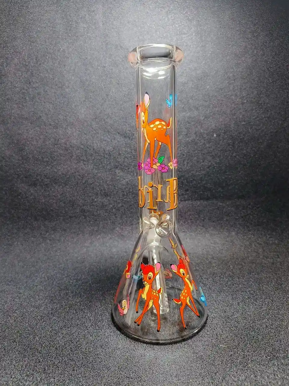 10" Bambi Forest Friends Beaker Glass Bong