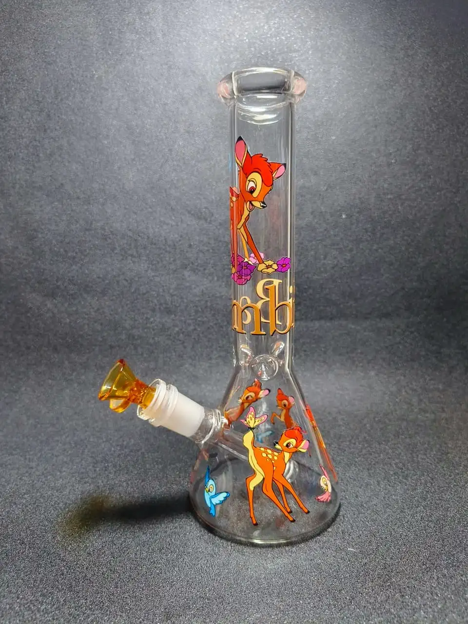 10" Bambi Forest Friends Beaker Glass Bong