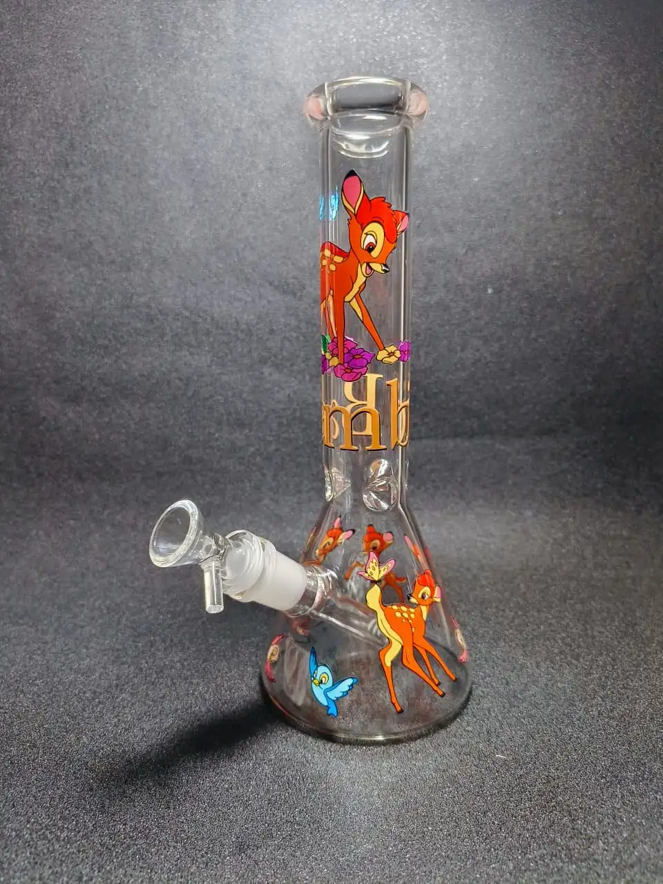 10" Bambi Forest Friends Beaker Glass Bong