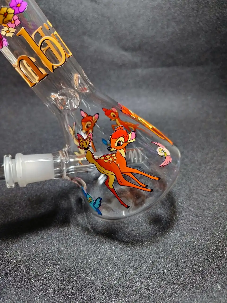 10" Bambi Forest Friends Beaker Glass Bong