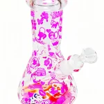 8" 5mm Barbie Pink Dream Fashion Beaker Glass Bong
