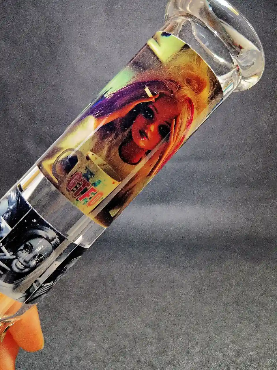 Barbie Reaction Meme Emotional Chaos Beaker Glass Bong
