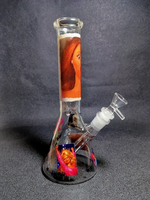 Barbie Shock Reaction Party Meme Beaker Glass Bong Barbie Shock Reaction Party Meme Beaker Glass Bong