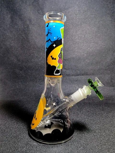 Frankenstein Bart The Simpsons Halloween Beaker Glass Bong Frankenstein Bart The Simpsons Halloween Beaker Glass Bong