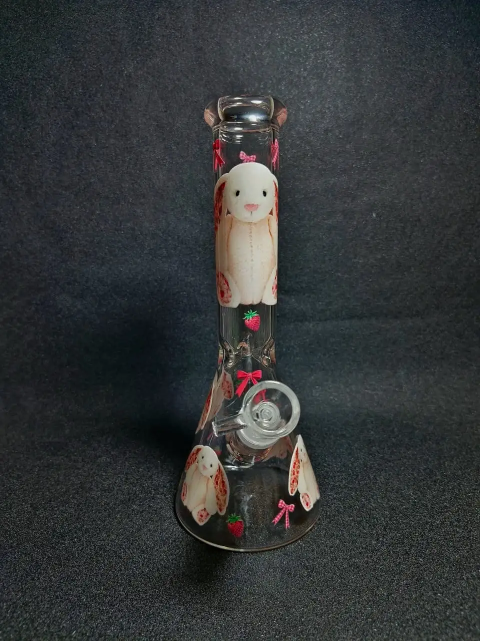Jellycat Bashful Bunny Strawberry & Pink Bow Beaker Glass Bong