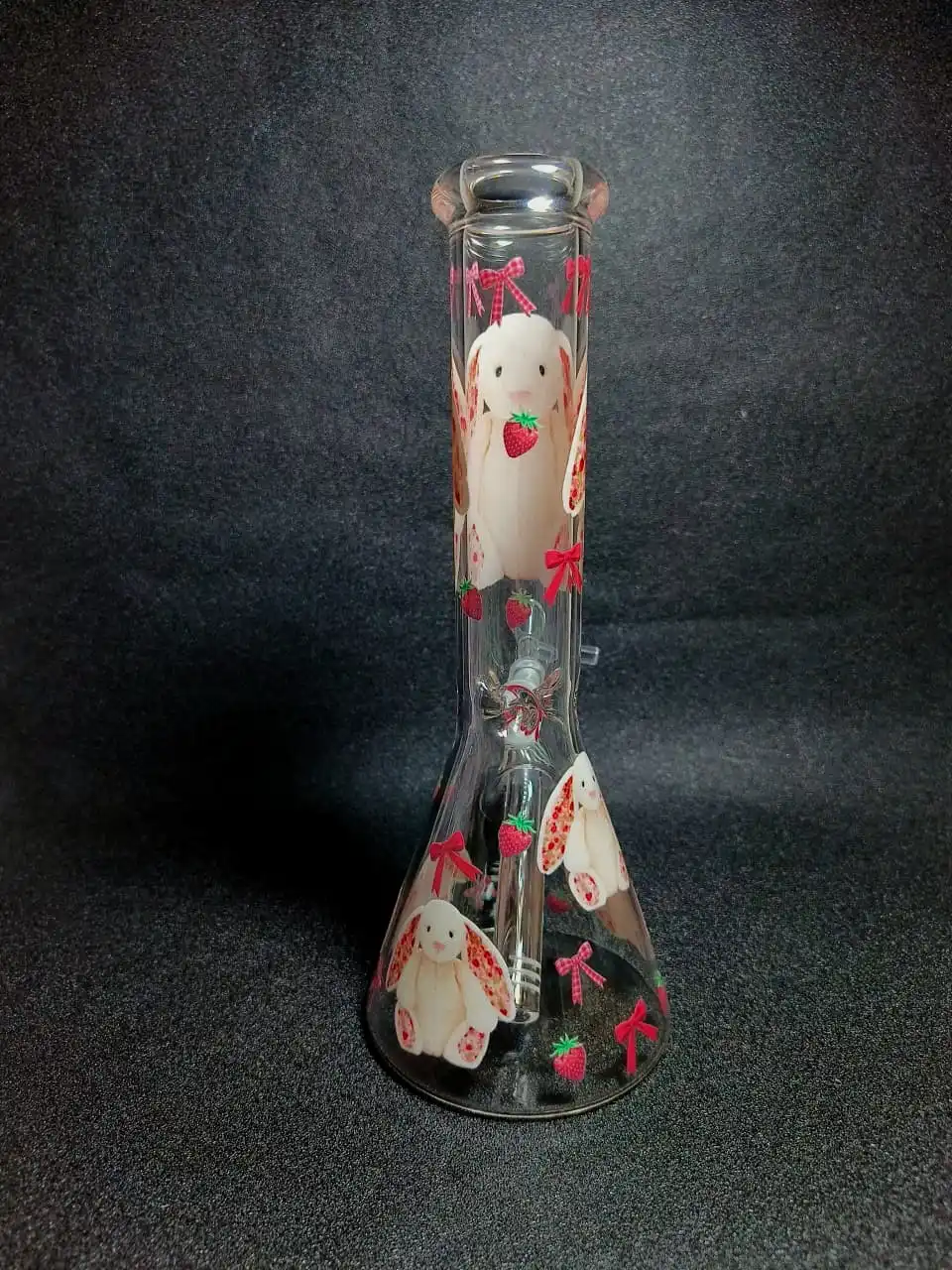 Jellycat Bashful Bunny Strawberry & Pink Bow Beaker Glass Bong