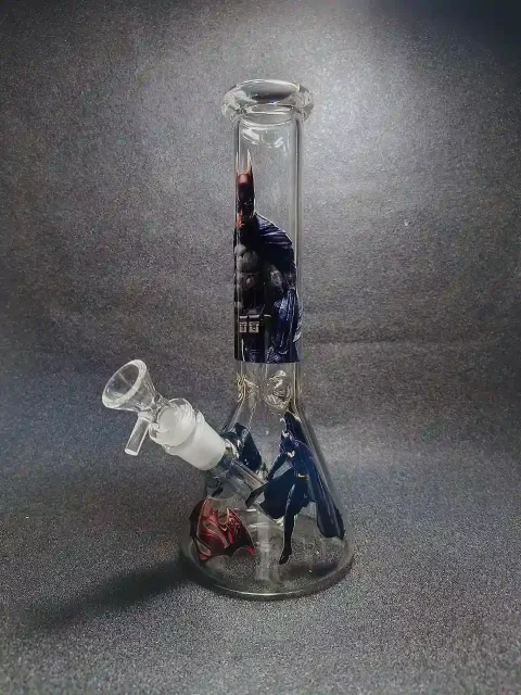 Batman Hero Cool Beaker Glass Bong Batman Hero Cool Beaker Glass Bong