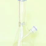 12" 9mm Thick Glass Beaker Bong with Blue Accents