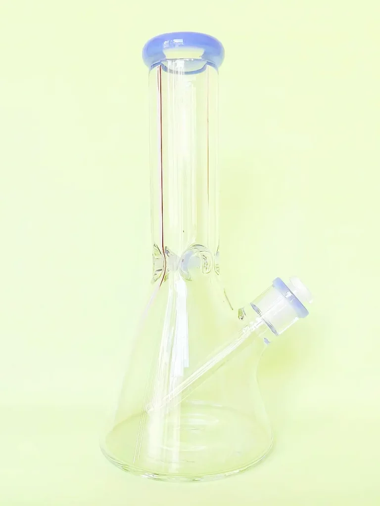 11.5" Beaker 9mm Thick Glass Bong with Blue Accents