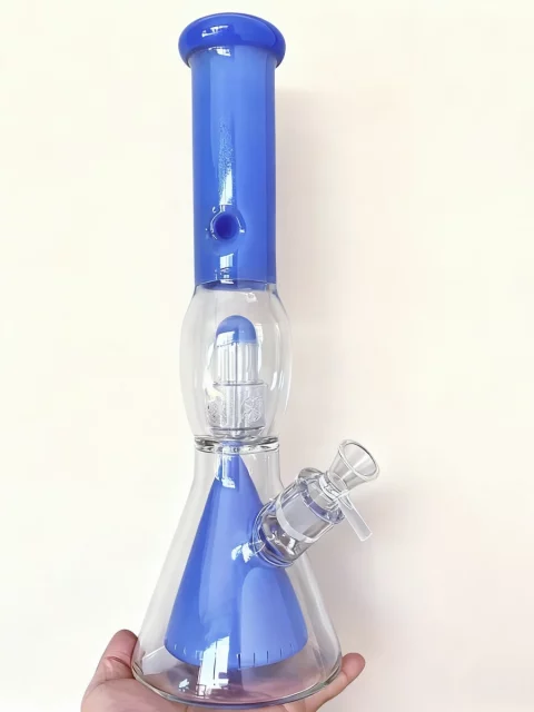 15" Beaker Bong with Collins Perc & Seed of Life Perc