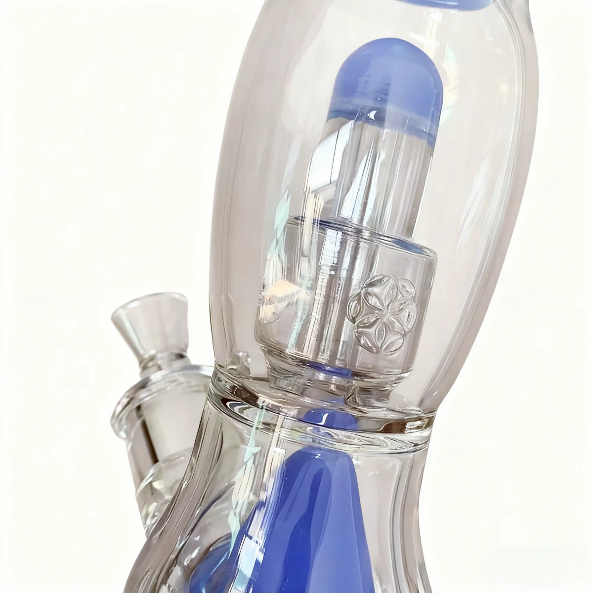 15" Beaker Bong with Collins Perc & Seed of Life Perc