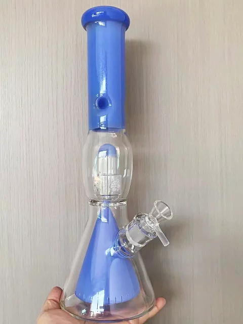 15" Beaker Bong with Collins Perc & Seed of Life Perc
