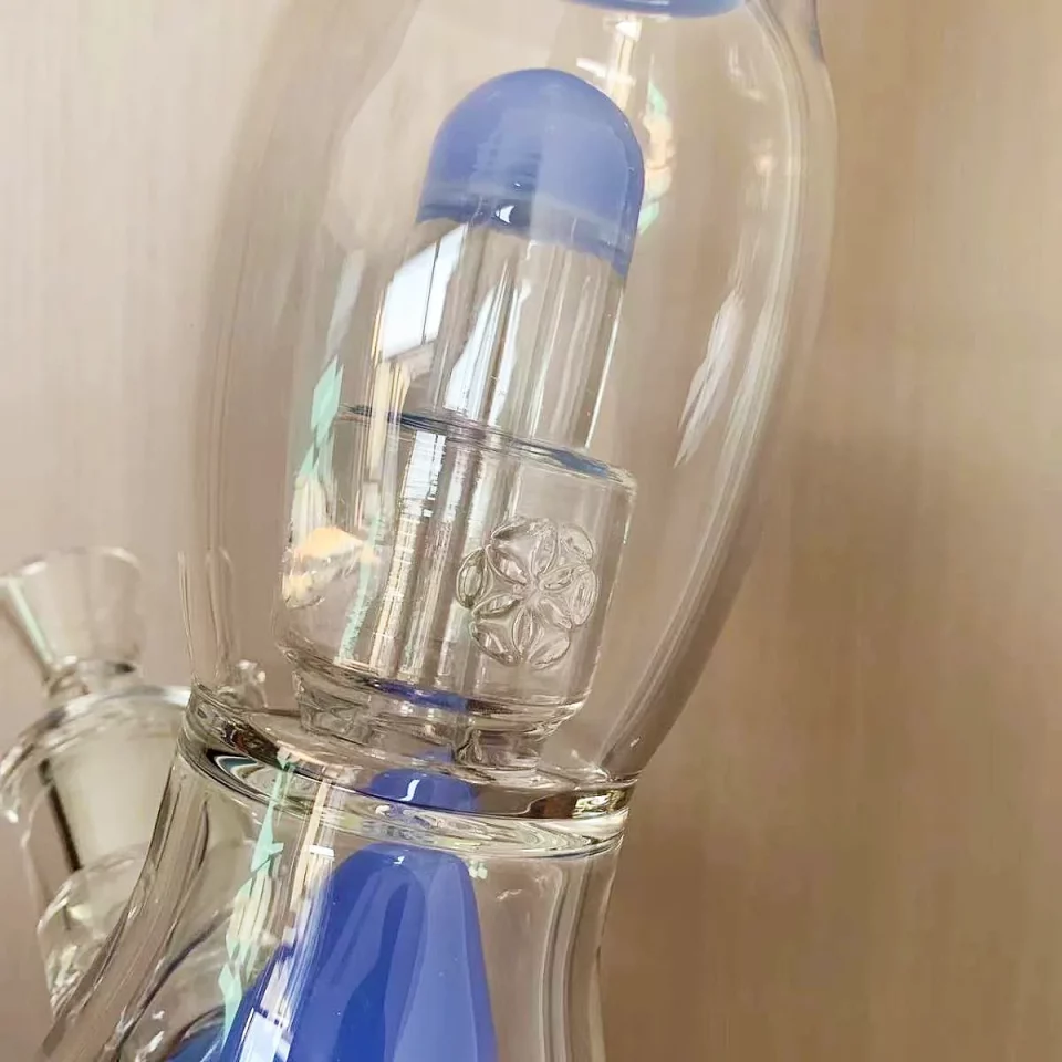15" Beaker Bong with Collins Perc & Seed of Life Perc