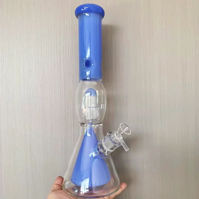 15" Beaker Bong with Collins Perc & Seed of Life Perc