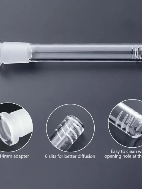 Borosilicate glass downstem with 6-slit diffusion