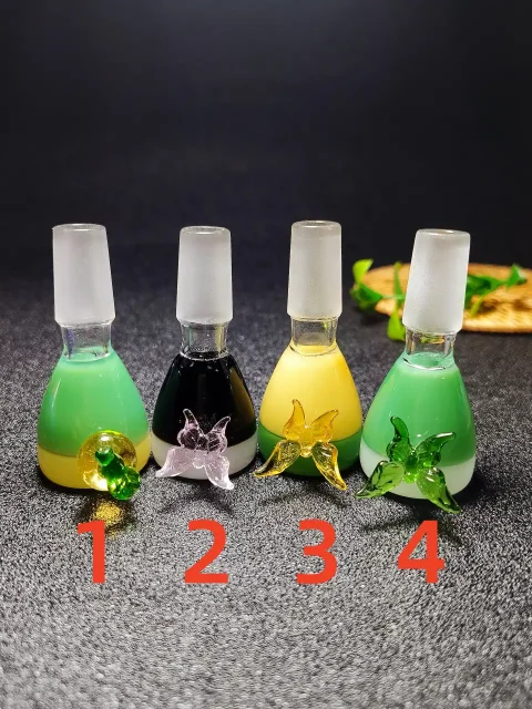14mm Male Butterfly & Apple Glass Bowl Series 14mm Male Butterfly & Apple Glass Bowl Series